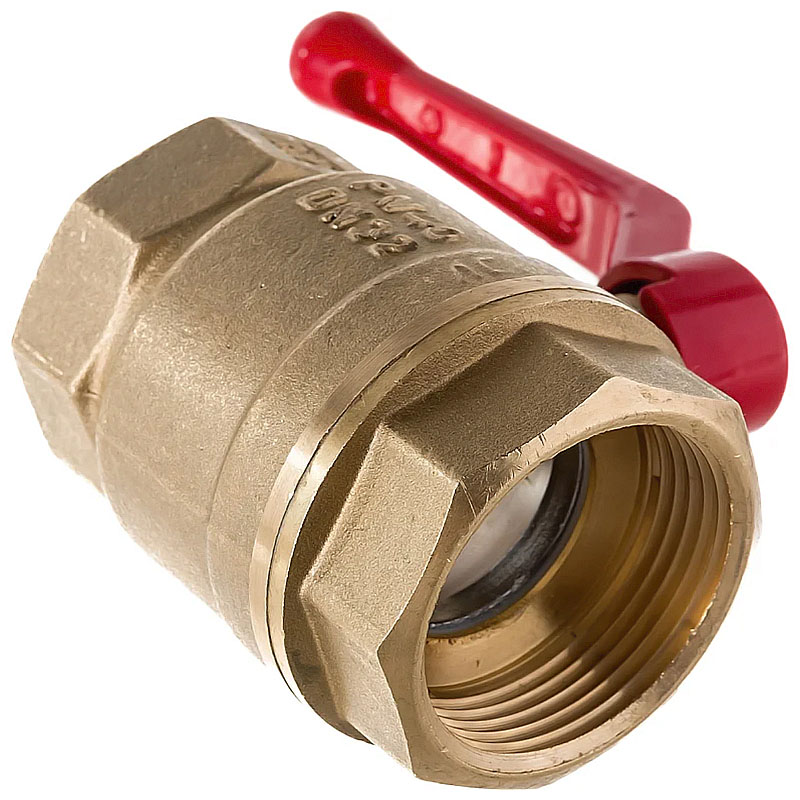 Кран латунный шаровой 11Б27фт1М DN 50 PN 25 рычаг муфта-муфта Valfex.214 DeltaPro-3