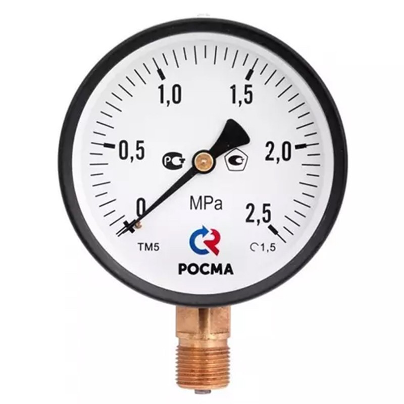 Мановакуумметр Росма ТМВ-310Р.00 общетехнический, 63мм, -0.1-0.9МПа, резьба G1/4'', радиальный, класс точности 2.5-1