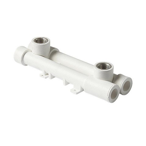 Комплект универсальный настенный ПП 20-1/2'' PN 25 с внутренней резьбой белый Pro Aqua PA60008 купить в Челябинске | "Проконсим"