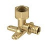 Угольник латунный для PEX труб  20- 1/2''  PN 16  под надвижную гильзу с внутренней резьбой  РосТурПласт купить в Челябинске | "Проконсим"