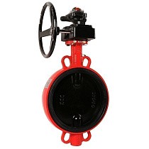 Затворы чугунные дисковые DN 50-300 PN 16 межфланцевые с концевиками и чугунным диском с редуктором РАШВОРК купить в Челябинске | "Проконсим"