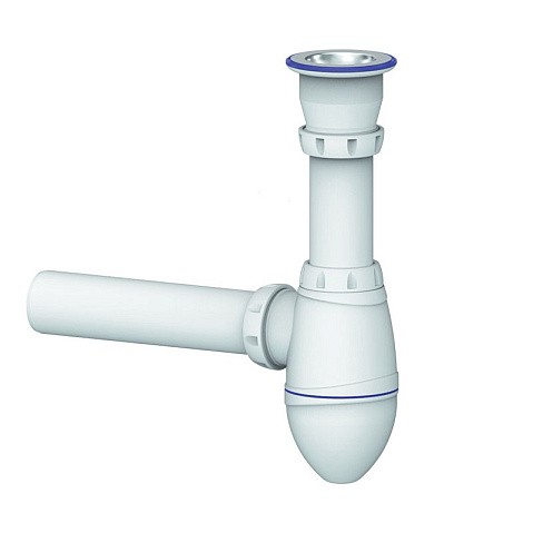 Сифон для умывальника Unicorn А210, 40х40 прямой отвод, 1 1/2'' х40 чаша из нержавеющей стали купить в Челябинске | "Проконсим"