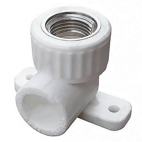 Угольник установочный ПП 20-1/2'' PN 25 с внутренней резьбой белый VALFEX  купить в Челябинске | "Проконсим"