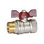 Кран латунный шаровой Temper 88.В-Н.34.Б DN 20 PN 40 бабочка муфта-штуцер купить в Челябинске | "Проконсим"