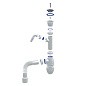 Сифон для мойки Unicorn В320V, 40х50 гибкий отвод, 1 1/2'' х40 чаша из нержавеющей стали с отводом для стиральной машины купить в Челябинске | "Проконсим"