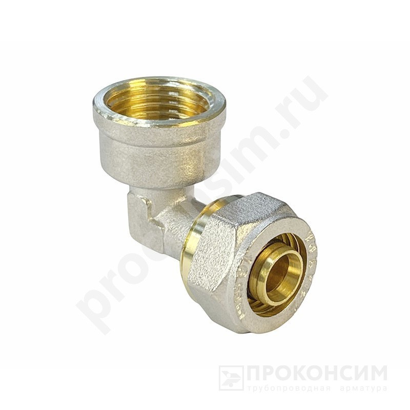 Цена по запросу.  Под заказ. Угольник обжимной Valfex VF.352.N, DN 20 PN 10, G-1/2'' с переходом на внутреннюю резьбу (930020093) со склада Проконсим в Челябинске
