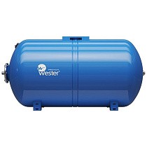 Гидроаккумуляторы для водоснабжения DN 25 PN 10 горизонтальные голубые WESTER купить в Челябинске | "Проконсим"