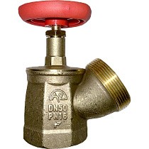 Клапан латунный пожарный КПЛУ DN 50 PN 16 угловой 125гр. м-шт Пензапромарматура купить в Челябинске | "Проконсим"