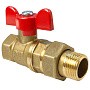 Краны латунные шаровые 11Б27фт1М DN 15-32 PN 40 бабочка американка Valfex.227.LB1 купить в Челябинске | "Проконсим"