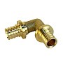 Угольник латунный для PEX труб 20-20 PN 16 S-2,8мм под надвижную гильзу Valfex VF.451.AF купить в Челябинске | "Проконсим"