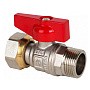 Краны латунные шаровые DN 15-20 PN 40 никелированные бабочка штуцер-накидная гайка MVI BV.531 купить в Челябинске | "Проконсим"