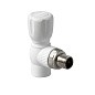 Краны шаровые ПП DN 20-25 PN 25 для радиатора угловые белые Pro Aqua купить в Челябинске | "Проконсим"