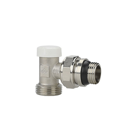Клапан радиаторный VARMEGA VM10212 DN15x20 PN10 угловой настроечный G-1/2''х3/4'' еврокомус, с уплотнением штуцер купить в Челябинске | "Проконсим"