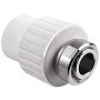 Муфта комбинированная ПП 20-1/2'' PN 25 с накидной гайкой белая РТП 10696 купить в Челябинске | "Проконсим"
