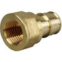 Муфты латунные для PEX труб DN 16-50 PN 10 под надвижную гильзу OP с внутренней резьбой ONE PLUS купить в Челябинске | "Проконсим"
