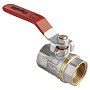 Кран латунный шаровой MVI AquaHit BV.311.04 DN 20 PN 25 рычаг муфта-муфта полнопроходной никелированный купить в Челябинске | "Проконсим"