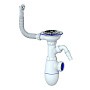 Сифон для мойки Unicorn В431VP, без отвода, 3 1/2'' х40 с отводом для стиральной машины, круглый перелив купить в Челябинске | "Проконсим"