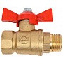 Краны латунные шаровые 11Б27фт1М DN 15-32 PN 40 бабочка муфта-штуцер Valfex.218 DeltaPro купить в Челябинске | "Проконсим"