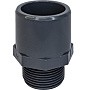Адаптер двойной НПВХ DN 50х63-2" PN 16 клеевой с наружной резьбой черный Aquaviva THR05063F купить в Челябинске | "Проконсим"