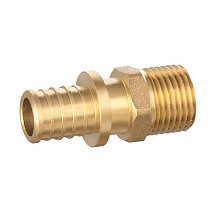 Муфты латунные для PEX труб DN 16-32 PN 16 под надвижную гильзу с наружной резьбой PLP купить в Челябинске | "Проконсим"