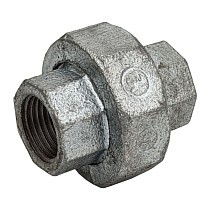 Американка чугунная DN 15-50 PN 16 оцинкованная муфта-муфта с плоской прокладкой Fittex Plus купить в Челябинске | "Проконсим"