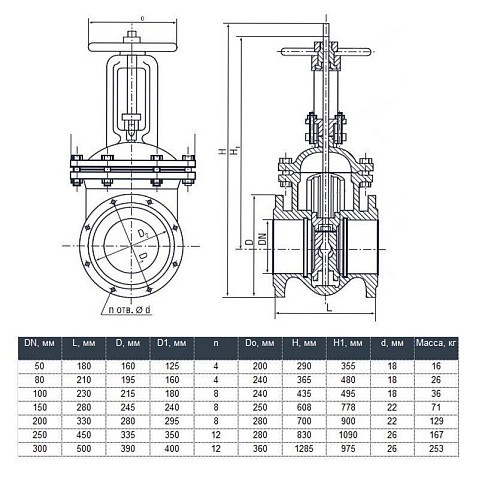 Задвижка чугунная 30ч6бр DN 125 PN 16(10) фланцевая параллельная ЛМЗ Семенов купить в Челябинске | "Проконсим"