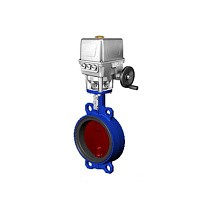 Затвор дисковый поворотный DN 300 PN 16 межфланцевый с диском из чугуна с электроприводом Tecfly VPI 4448 купить в Челябинске | "Проконсим"