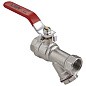 Кран латунный шаровой MVI BV.631 DN 15 PN 25 с фильтром никелированный полнопроходной муфта-муфта рычаг купить в Челябинске | "Проконсим"