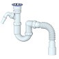 Сифон для умывальника Unicorn Y320V, 40х50 гибкий отвод, 1 1/2'' х40 чаша из нержавеющей стали с отводом для стиральной машины купить в Челябинске | "Проконсим"