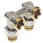 Узел нижнего подключения DN 20 угловой двухтрубный 20-1/2'' никелированный с ниппелем штуцерхштуцер РИДАН 003L0398R купить в Челябинске | "Проконсим"