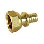 Муфта латунная для PEX труб 20-1/2'' PN 16 S-2,8мм переходная  с накидной гайкой Valfex VF.422.AF купить в Челябинске | "Проконсим"