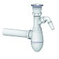 Сифон для умывальника Unicorn А310V, 40х40 прямой отвод, 1 1/2'' х40 чаша из нержавеющей стали с отводом для стиральной машины купить в Челябинске | "Проконсим"