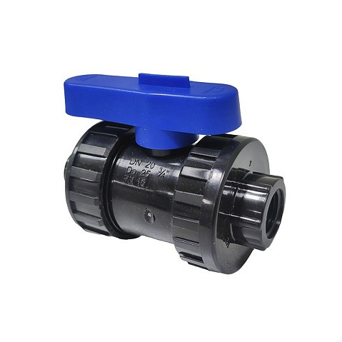 Кран шаровой компрессионный ПНД DN 25 PN 16 наружная резьба -1/2'' внутренняя резьба -3/4'' обжимной для ПЭ труб Кудиновский трубный завод купить в Челябинске | "Проконсим"