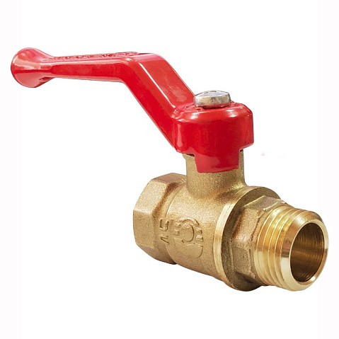 Кран латунный шаровой Valfex Optima.215.L0R1 11Б27фт1М DN 20 PN 25 рычаг муфта-штуцер купить в Челябинске | "Проконсим"