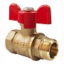 Кран латунный шаровой Valfex Optima.218.L0B1 11Б27фт1М DN 20 PN 25 муфта-штуцер бабочка купить в Челябинске | "Проконсим"