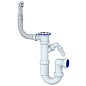 Сифон для мойки Unicorn Y441V, 1 1/2'' х40 без отвода, круглый перелив  с отводом для стиральной машины купить в Челябинске | "Проконсим"
