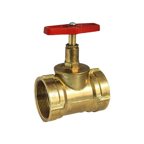 Клапан латунный пожарный прямой DN50 PN16 под газовый ключ муфта-муфта Цветлит купить в Челябинске | "Проконсим"