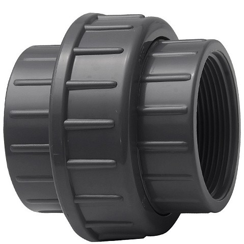 Муфта разборная НПВХ DN 32-1" PN 16 клеевая с внутренней резьбой черная Aquaviva BOG32100 купить в Челябинске | "Проконсим"