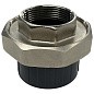 Муфта разборная НПВХ DN 50-1 1/2" PN 16 клеевая с внутренней латунной резьбой черная Aquaviva AQVBBD50F купить в Челябинске | "Проконсим"