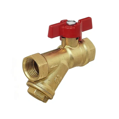 Краны латунные шаровые DN 15-20 PN 25 с фильтром бабочка муфта-муфта БАЗ КФ.А30.1 купить в Челябинске | "Проконсим" Краны латунные шаровые DN 15-20 PN 25 с фильтром бабочка муфта-муфта БАЗ КФ.А30.1 купить в Челябинске | "Проконсим"