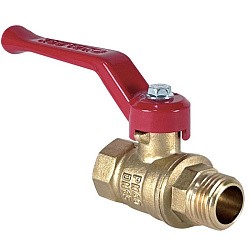  Латунный шаровой кран Ду32 Ру40 Valfex VF.215.LR1.114.DP 11Б27фт1М ВР-НР, проход , рычаг. (111201016) со склада Проконсим в Челябинске