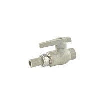 Краны шаровые ПП DN 20-32 PN 25 с односторонним разъемным соединением серые Valfex купить в Челябинске | "Проконсим"