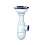 Сифон для мойки Unicorn В412 без отвода 3 1/2'' х40 чаша из нержавеющей стали латунная фурнитура