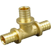 Тройники латунные для PEX-PEX труб DN 16-32 PN 10 переходные под надвижную гильзу ONE PLUS купить в Челябинске | "Проконсим"