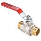 Кран латунный шаровой MVI BV.516 DN 15 PN 40 никелированный полнопроходной штуцер-штуцер рычаг купить в Челябинске | "Проконсим"