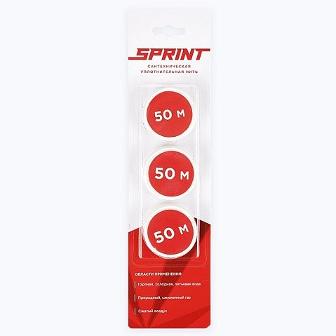 Уплотнительная нить Sprint набор катушек 3х50м, блистер купить в Челябинске | "Проконсим"