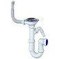 Сифон для мойки Unicorn Y431V, 3 1/2'' х40 без отвода, чаша из нержавеющей стали с отводом для стиральной машины, круглый перелив купить в Челябинске | "Проконсим"