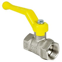 Краны латунные шаровые газовые 11Б27фт1М DN 15-50 PN 25-40 никелированные рычаг муфта-муфта Valfex.271 Standart ГОСТ Р 59553 купить в Челябинске | "Проконсим"