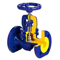 Клапаны запорные DN 15-200 PN 40 стальные до 400гр. фланцевые Zetkama zGLO.215F купить в Челябинске | "Проконсим"