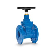 Задвижки чугунные DN 250-600 PN 16 с обрезиненным клином с редуктором под электропривод FAF 6000
